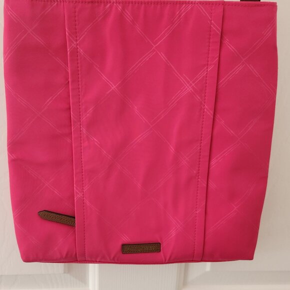Vera Bradley Crossbody Nylon Bag with Leather Strap in Pink - NWT - Picture 11 of 15